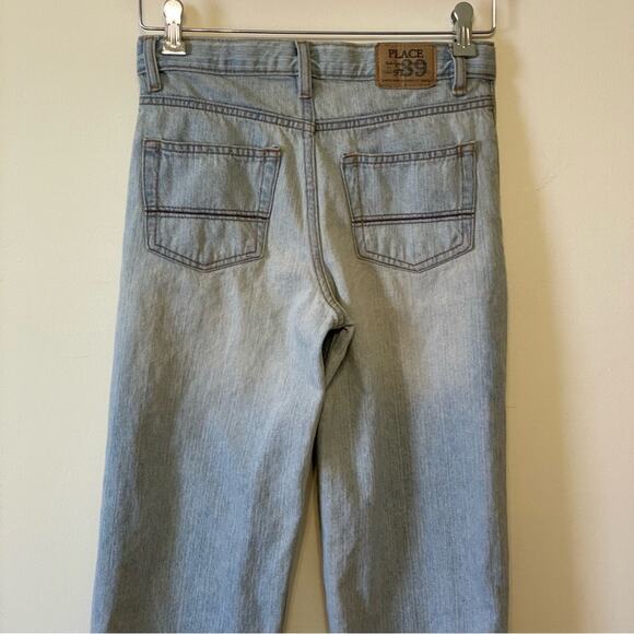 Vintage 12 PLACE high rise denim jeans wide leg classic light blue trendy - Picture 7 of 9